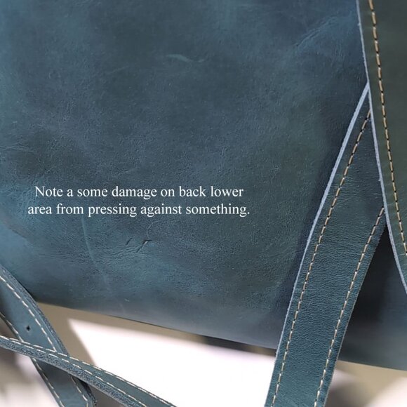 Portland Leather Goods Aqua Tote Backpack - Picture 11 of 14